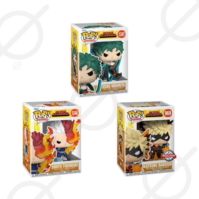 Promoción: Izuku midoriya #1347 + Shoto todoroki #1348 + Katsuki Bakugo #969